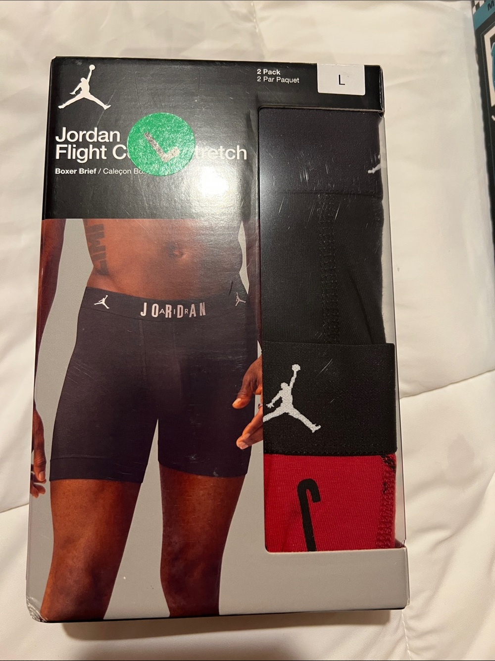 Jordan Boxer Brief 2-Pack in Black and Red